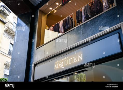 ALEXANDER MCQUEEN stores in Milan .